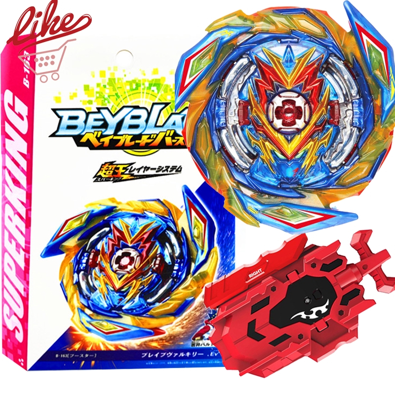 Spinning Tops Gyro B-163 Brave Valkyrie Super King Com Lançador LR Spark Beylauncher Conjunto De Brinquedos
