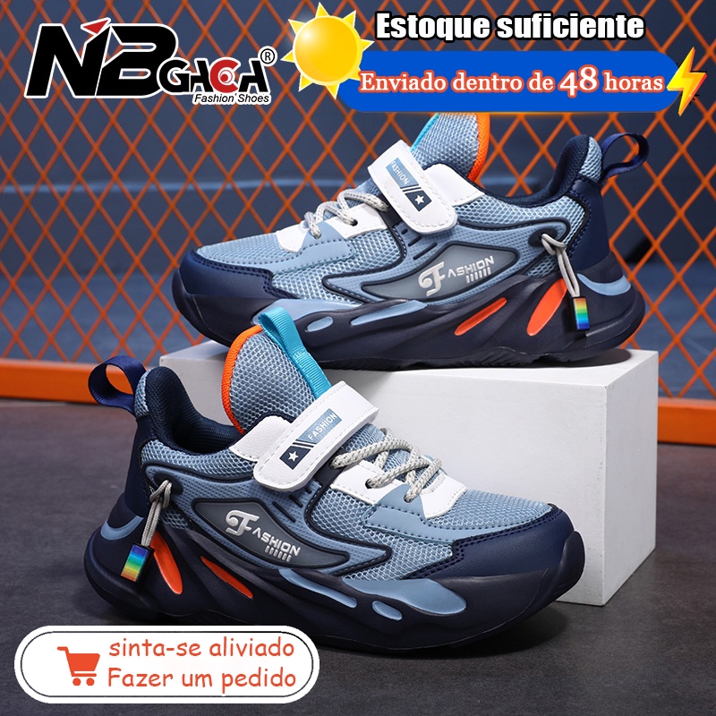 2023 Children's Sports Shoes Casual Shoes Boys Mesh Comfortable High Quality Children's Running Sports Girls Sizes 26-40 em Oferta na Shopee