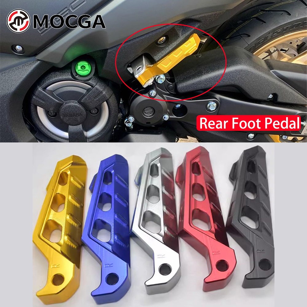 Adequado para Yamaha NMAX155 Pedal Traseiro Modificado XMAX300 /NVX155 /AEROX Pedal Esquerdo Direito Decoração do Pedal Traseiro
