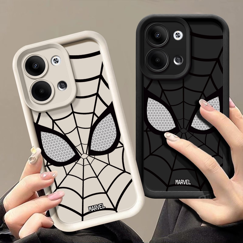 Caixa Para Xiaomi Redmi Note 13 Pro 5G 4G Homem-Aranha Padrão Anime Capa Protetora De Silicone Telefone