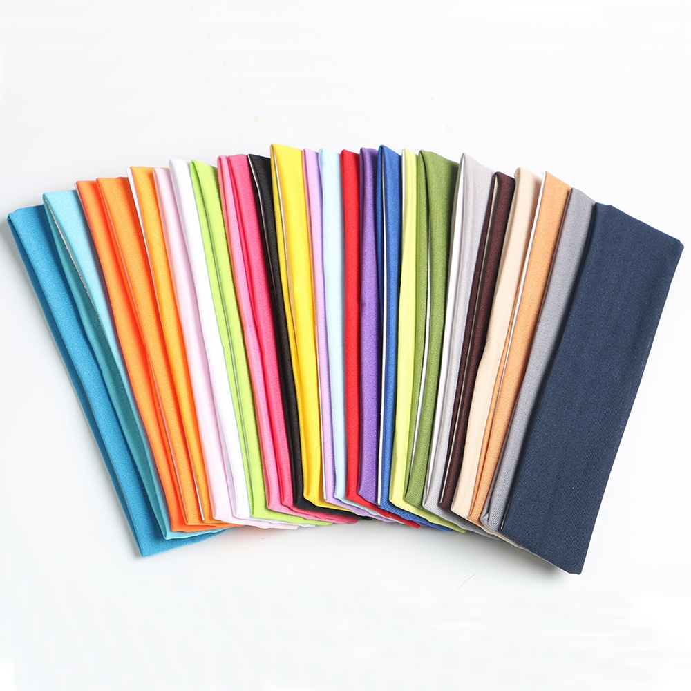 25PCS Yoga Sports Headbands Faixas De Cabelo Elásticas Suaves Esportivas Ginásio Fitness