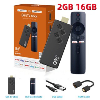 G96 4K Bastão De TV Inteligente Android13 ATV OS Top Set Box Allwinner h313 2GB16GB 2.4G & 5G Dual Wifi BT5 Netflix Youtube Media Player