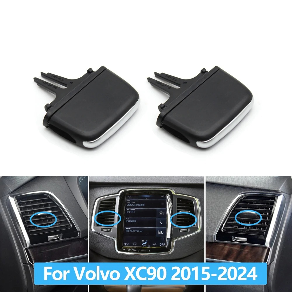 1/2/4/6 PCS Carro Dianteiro Ar Condicionado Traseiro Grelha De Ventilação AC Kit De Reparo Do Clip De Saída Da Grade Deslizante Para Volvo XC90 2016-2024