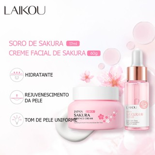 LAIKOU Sakura Soro Clareador Sarda Creme Hidratante Brilhante 2pcs