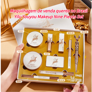 ofertas de 1,99 maquiagem 1,99 Tem Você Maquiagem Caixa de Presente Conjunto de Maquiagem Caixa de Beleza de Nove Peças de Cosméticos Caixa de Natal Presente de Aniversário do Dia dos Namorados