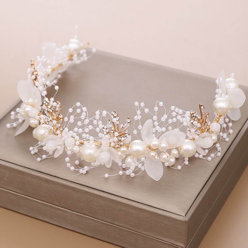 Flor Tiara Coroa Crianças Bandana Hijab Cristal Strass Acessórios Para O Cabelo Feminino Festa De Aniversário Casamento 