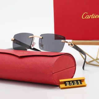 2024 Nova Moda Óculos De Sol Cartier Unisex Retro Internet Popular Pequenos Frescos UV400