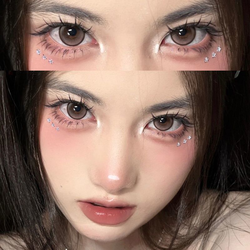 Mill Creek Lentes De Contato Colorida Preto Grande Diâmetro 14,5mm Diário Estudante Natural Cor Preta Contatos lente de contato