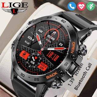 LIGE bt chamada relógio inteligente original masculino 100 + esportes multifunções relógios de fitness ip67 à prova dip67 água smartwatch para android ios 400mah k52