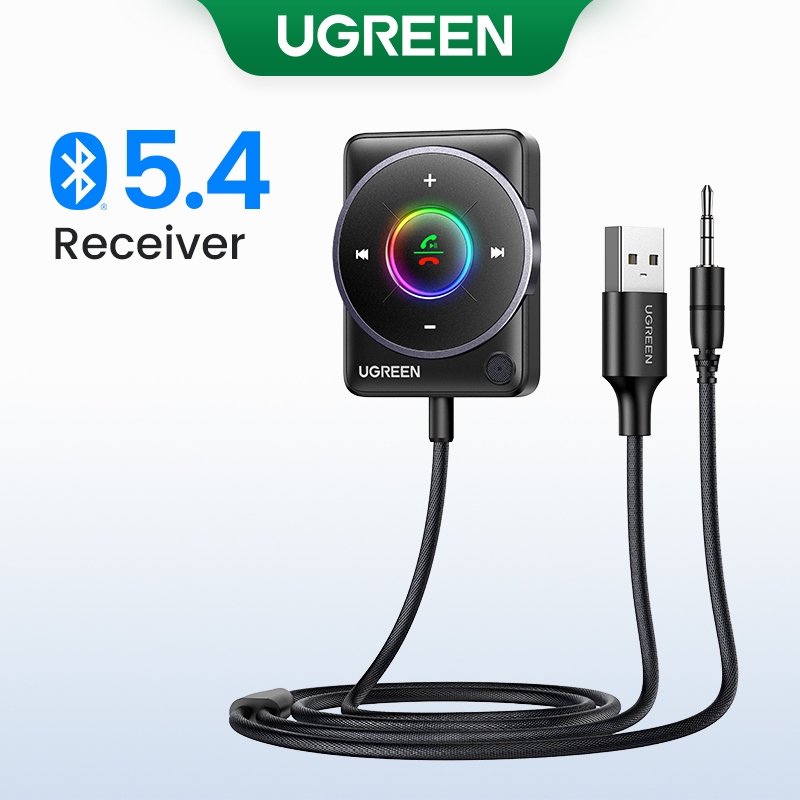 Ugreen Bluetooth 5.4 HiFi Dual Connection Receptor De Redução De Ruído Para Carro Com Microfone iPhone 13/14/15 Pro Max - Automobiles