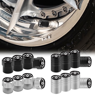 4pcs Tampas De Pneus De Liga De Alumínio Para Carros Com Logotipo 3D Tampa De Proteção De Válvula Toyota corolla yaris rav4 avensis auris camry c-hr 86 prius Emblema em Oferta na Shopee