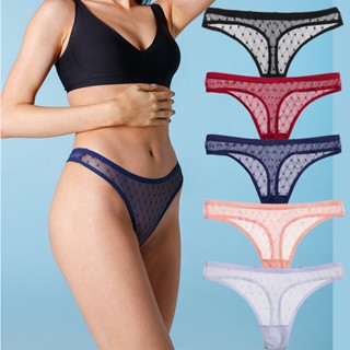 Biquíni ​ T-Back Girls Intimates Lingerie Women Mesh Lace Panties M-XL Calcinha Feminina De Cintura Baixa Sexy