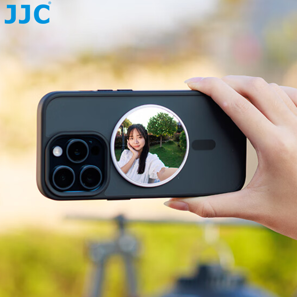 JJC Espelho De Celular MagSafe Selfie Acessórios Para iPhone 15 14 13 12 Pro Max Plus Sams...
