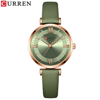CURREN Relógios Femininos Marca Superior De Luxo Criativo Simples Relógio Feminino Esporte Casual Pulseira Couro Moda À em Oferta na Shopee