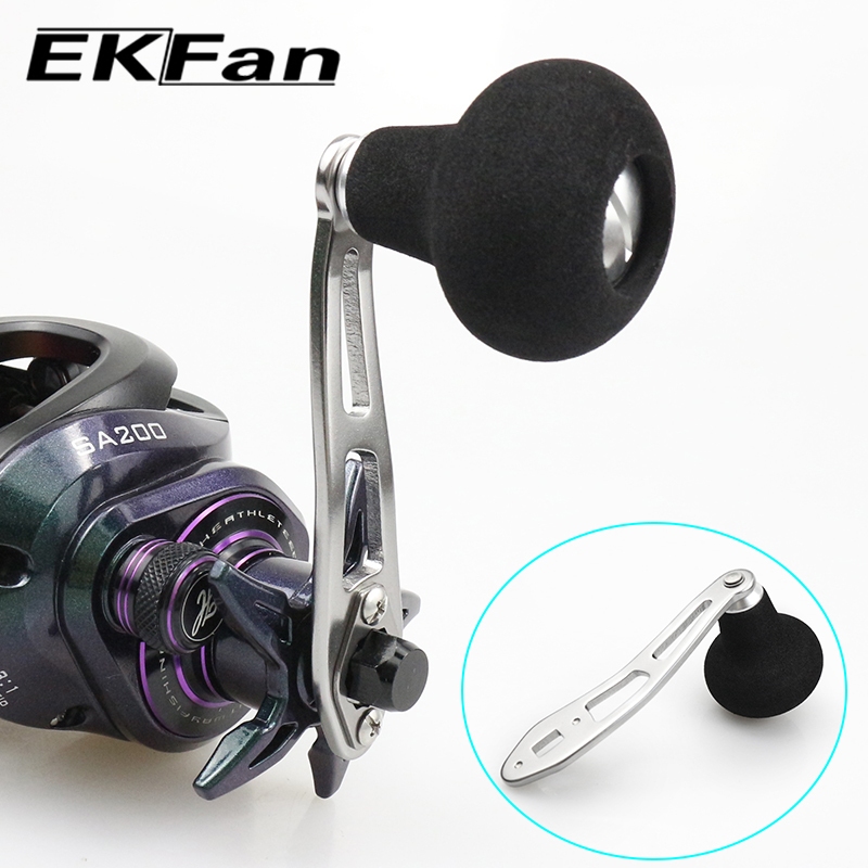 EKfan for 8*5/7*4mm abu daiwa Shimano Baitcasting reel 87mm Aluminum Alloy Single fishing reel handle reel diy parts