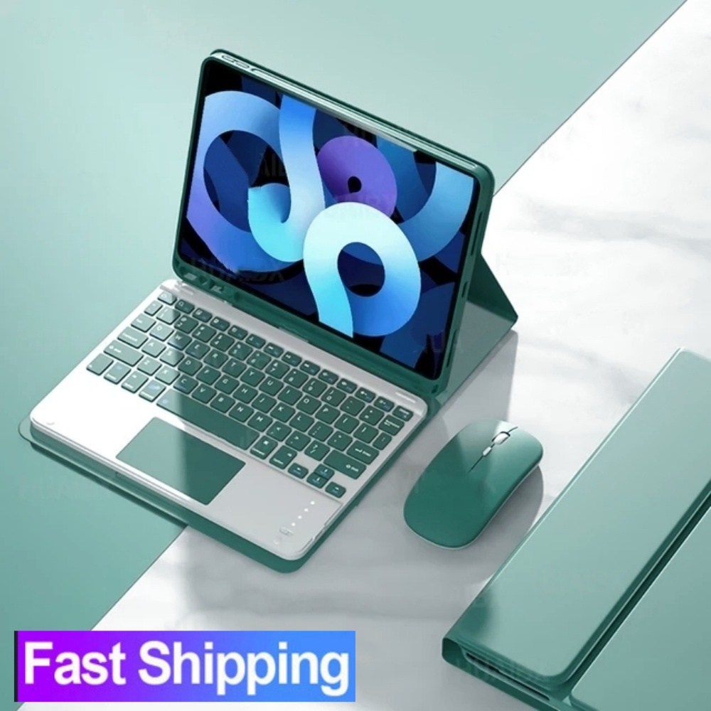 Capa Com Teclado Para Samsung Galaxy Tab A8 A9 S6 Lite 10.4 2024 2022 2020 A9 Plus 11 polegadas Magnético Destacável Sem Fio Bluetooth Touchpad Tampa Do Mouse Do Teclado Caixa