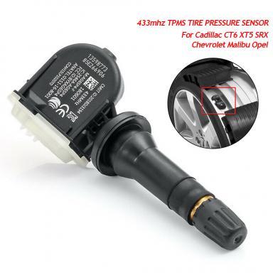 UQUEEN 1Pc 433mhz Tpms Sensor De Monitoramento De Pressão De Pneus Para Cadillac CT6 XT5 SRX 13598773 O5Z1