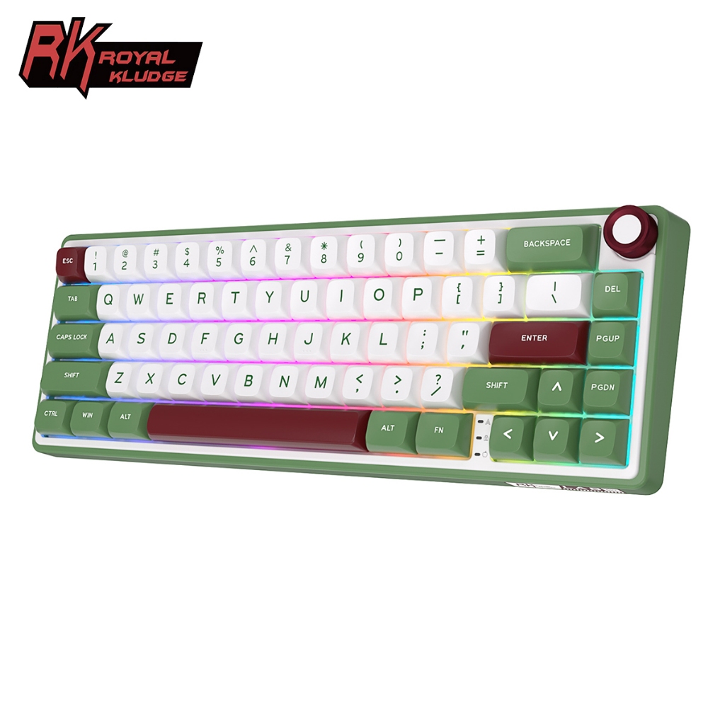 RK ROYAL KLUDGE R65 Junta Com Fio Hot Swapple Teclado Mecânico em Oferta na Shopee