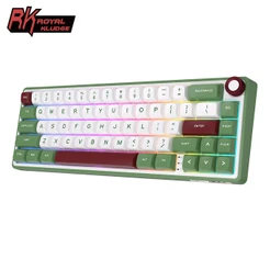 RK ROYAL KLUDGE R65 Junta Com Fio Hot Swapple Teclado Mecânico
