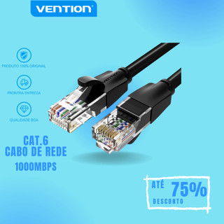 VENTION Cabo Ethernet Utp Rj45 Cat6 Alta Velocidade 8P8C Homologado Anatel 1m 2m 3m 5m em Oferta na Shopee
