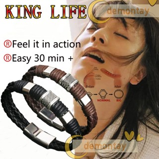 Magnético Masculino Couro Bracelete Homens Saúde Energia Pulseira Para