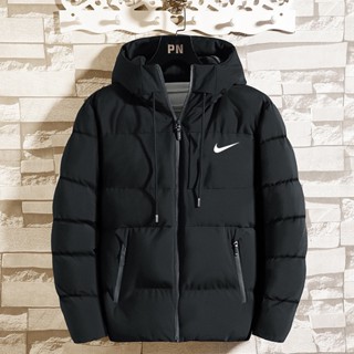Casual Sólido Cor Álcool Masculino Casaco De Algodão Com Estilo Esportivo Grosso