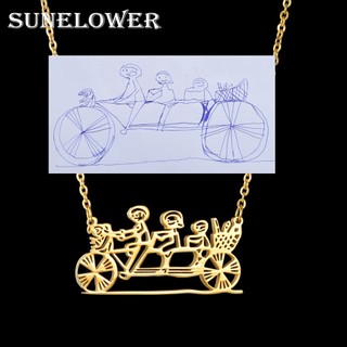 Lovely Pendant De Aço Inoxidável Crianças Mulheres Gargantilha Artístico Jóias  De Encanto