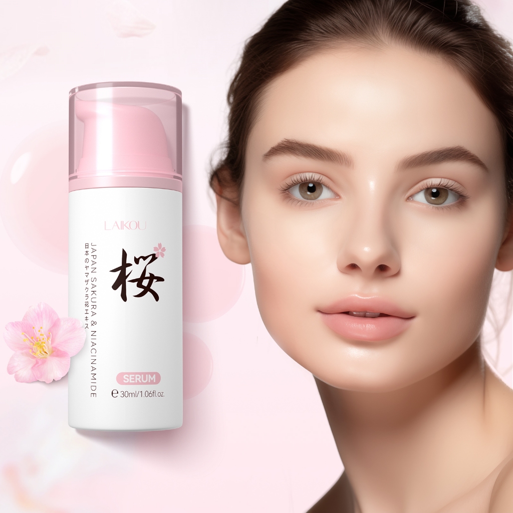 LAIKOU Japão Sakura Niacinamida Soro Apertar Poros Até Tom De Pele Linhas Finas Lisas 30ml - Beauty