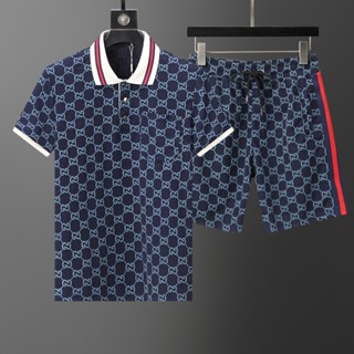 New_GUCCI Camiseta De Verão Masculina De Algodão Com shorts MM1356