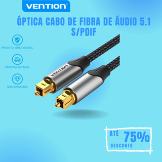 Vention Óptica Cabo De Fibra De Áudio 5.1 S/PDIF Toslink PVC Algodão Tecelagem De Malha Para PS4/Xbox , TV/speaker