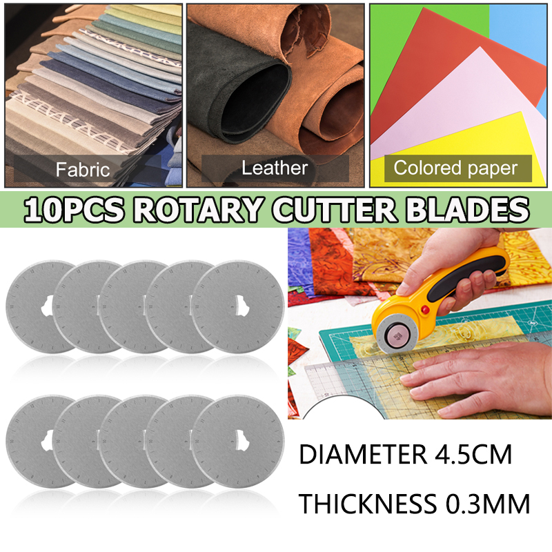 10Pcs Lâminas De Corte Rotativo SKS-7 De 45mm Substituição De Cortador De Aço De Alto Carbono Para Tecido SHOPSKC3842 em Oferta na Shopee