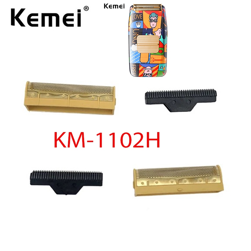 Kemei 1102H Substituição Da Lâmina De Barbear Cabeça Mens Barbeador Elétrico KM-1102H Rede De Lâminas Peças Originais em Oferta na Shopee