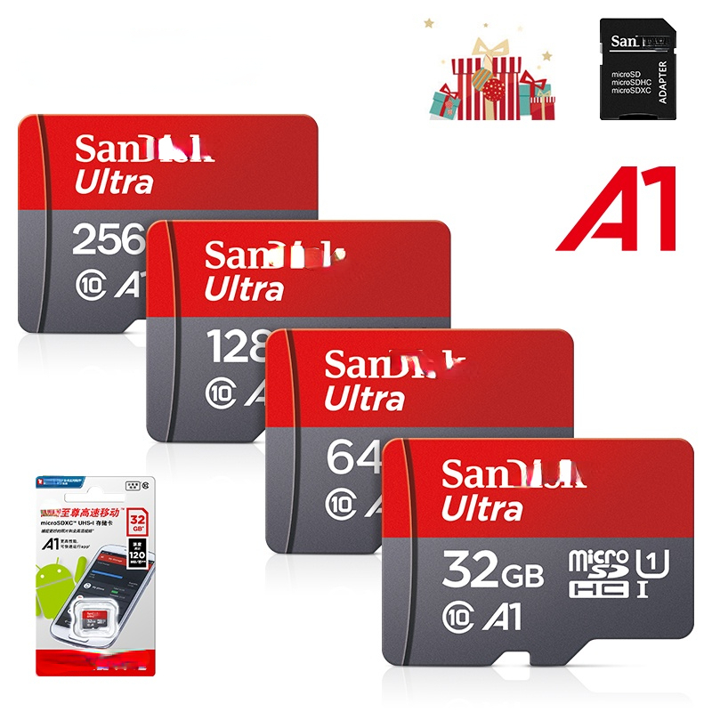 128GB 256GB 512GB 1024GB 1TB 100MB/s Cartões De Memória A1 Cartão De Câmera 4GB 8GB 16GB 32GB 64GB Micro SDcard Classe 1