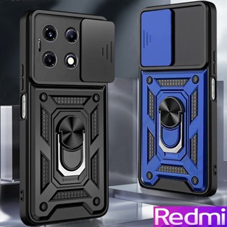 Redmi Note 13 Pro Note 12 Pro Note 12S Note 11 Pro Note 11S Redmi 13C Capa de telefone rígida para choque e queda com suporte de metal
