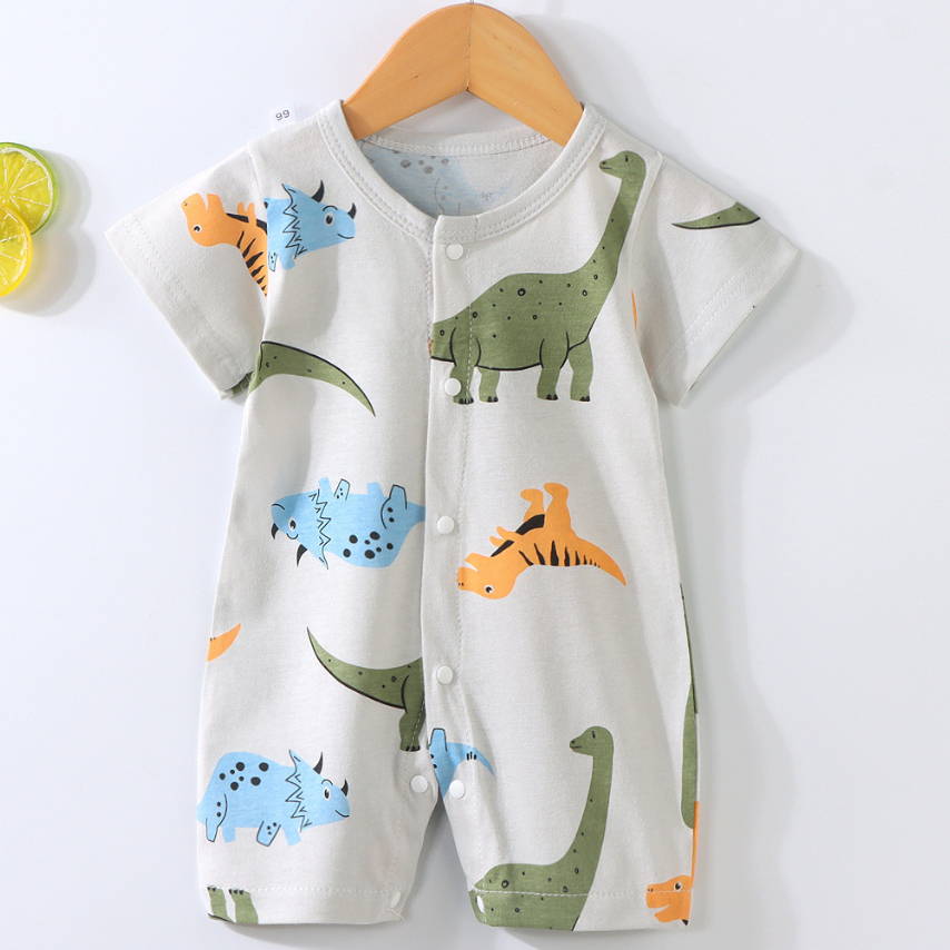 Roupas De Algodão Respiráveis Recém-Nascido material Macio Rompers Baby Jumpsuit em Oferta na Shopee