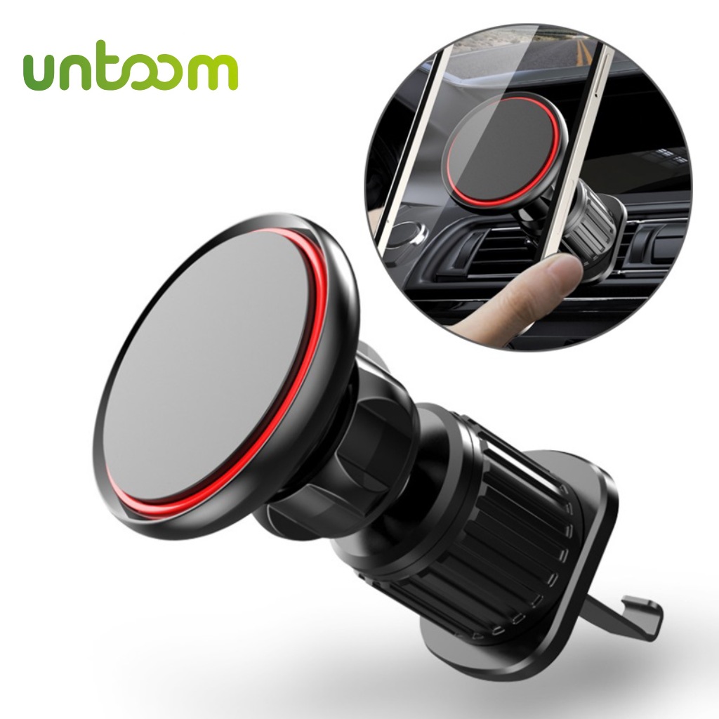 Untoom Universal Magnetic Car Phone Holder 360 Rotation Vent Clip De Ventilação Do Ar Carro Suporte De Telefone Celular Móvel Com Ímã Forte Para iPhone Xiaomi