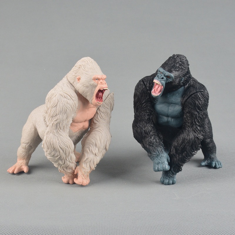 6 Estilo Godzilla vs . Figuras De Anime Kong Skull Lsland King Chimpanzé Monstro Rei Orangotango Branco Gorila PVC Ação Modelo Coleção Bonecas Brinquedos