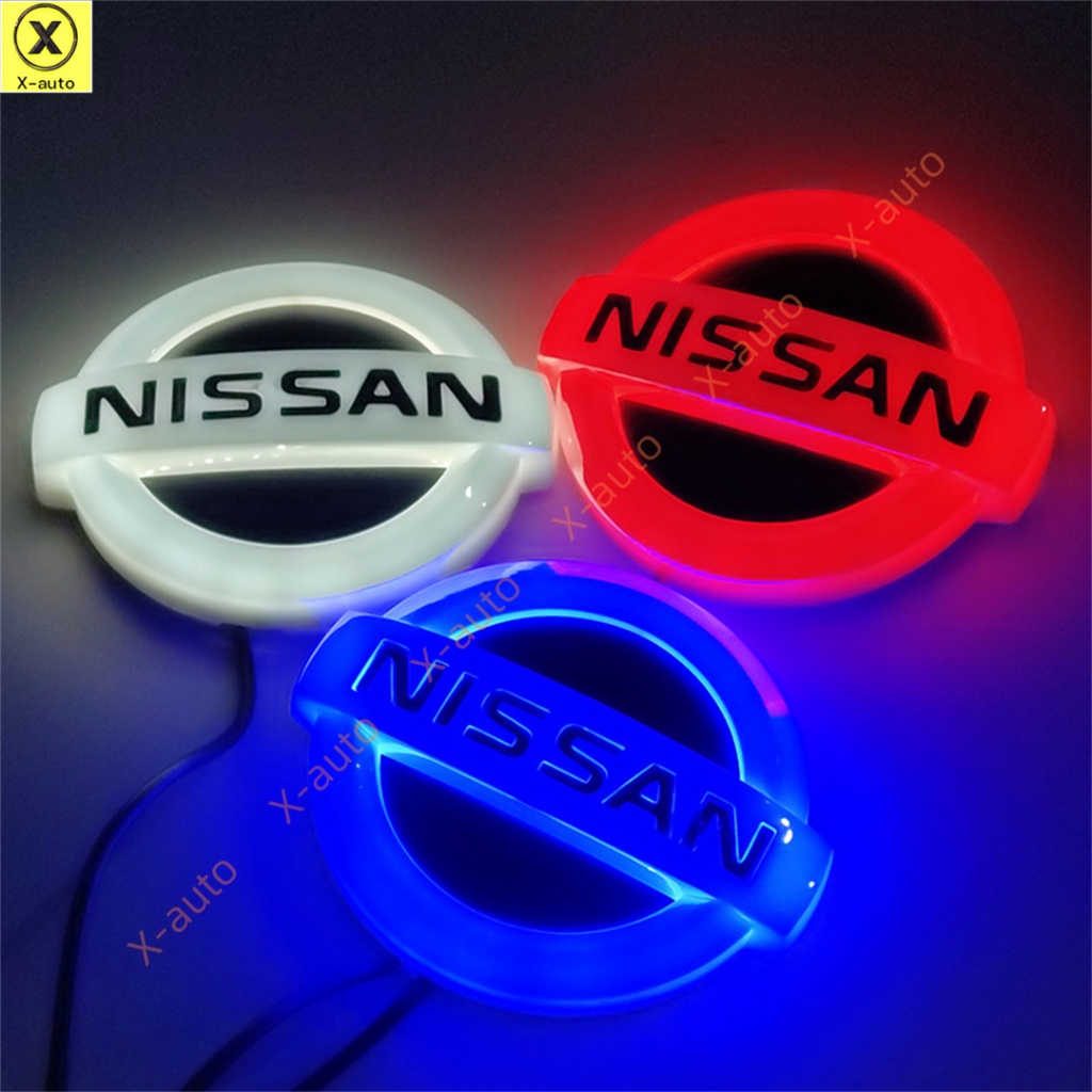 Nissan 4D Car LED Emblem Logo Badge Light-Serve Para Dianteiro Ou Traseiro-Substitua O Logotipo Original Do Carro Tiida