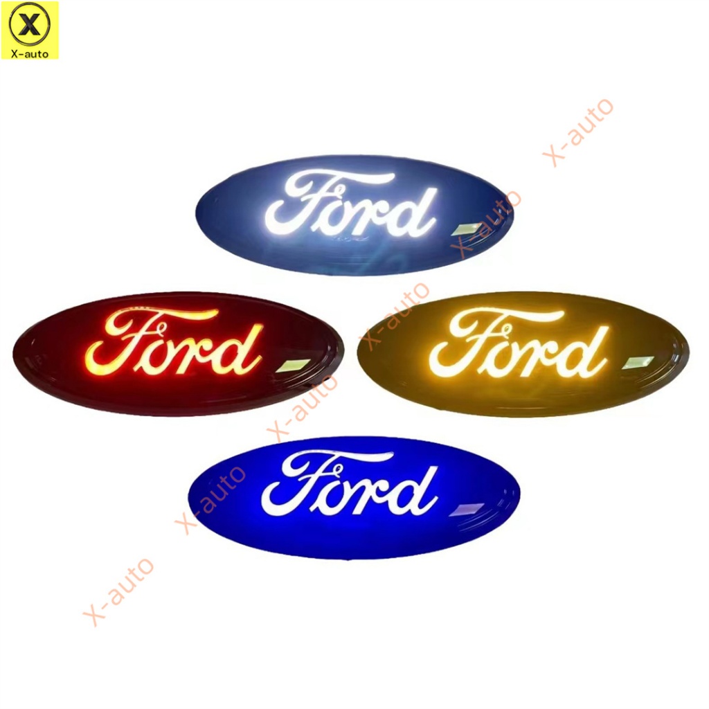 Emblema LED Com Luz Animada Da Grade Frontal Ford Dynamic-Tamanho 23 Cm-Compatível F150 Raptor , Edge , Explorer , Exped