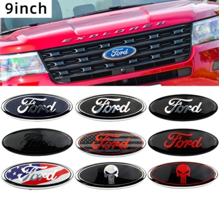 【 Ford 】 23cm * 9cm Emblema Para , Grelha Dianteira Da Porta Traseira Oval Adapta-Se Ao 04-14 F250 F350 , 11 Edge 16 Explorer , 06-11 Ranger em Oferta na Shopee