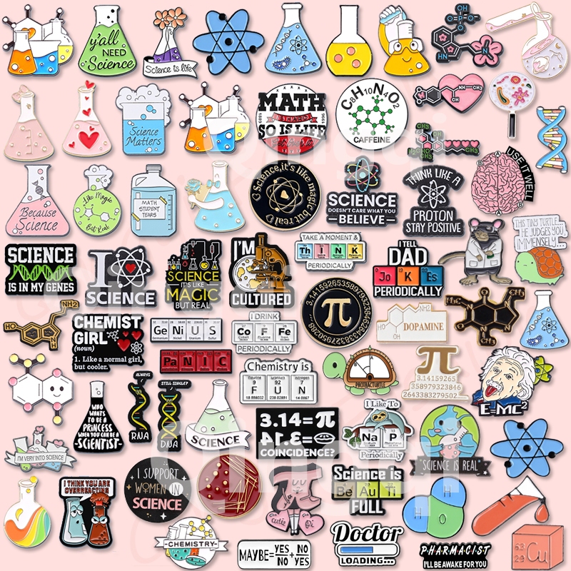 Esmalte De Ciência Colorida Broches De Matemático Fofo Estrutura Molecular Química Broche Lapela Crachás Mochila Vestuário Jóias Presentes Para Estudantes Amigos em Oferta na Shopee