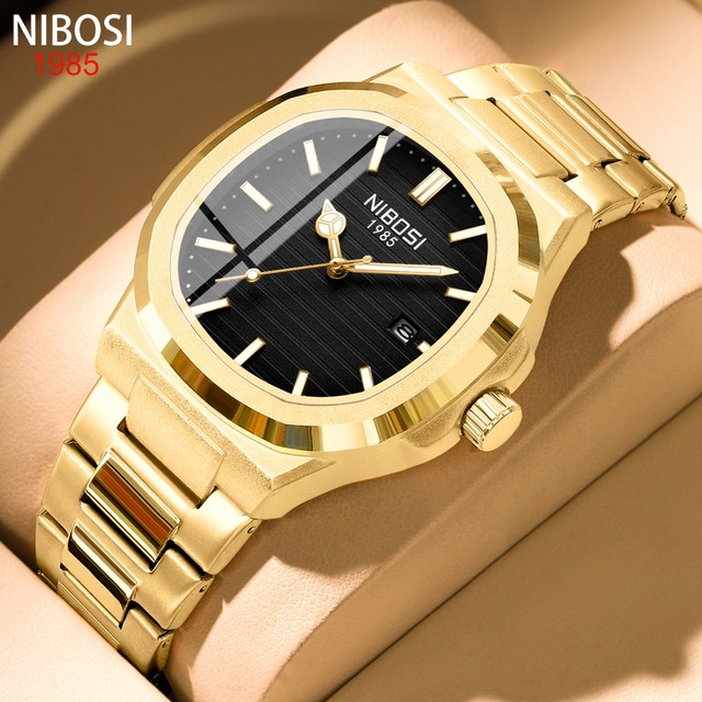 NIBOSI Relógio Masculino De Moda Simples De Quartzo Luminoso À Prova D'água 2632