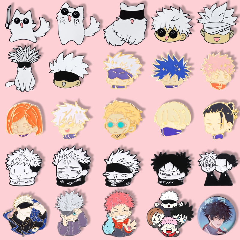 Anime Manga Japonês Estilo Bonito Jujitsu Kaisen Broche De Esmalte Gojo Satoru Mochila