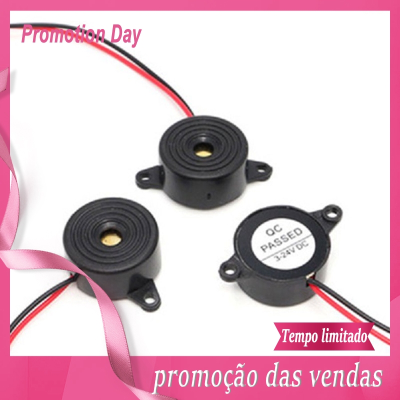 (Ytooone) 3 Pcs 95 Alarme Decibel Alta DC 3-24 Volts 12 Campainha Eletrônica De Carro Caminhão Geral