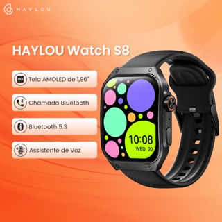 HAYLOU Watch S8 Smart Watch Tela Curva AMOLED de 1,96