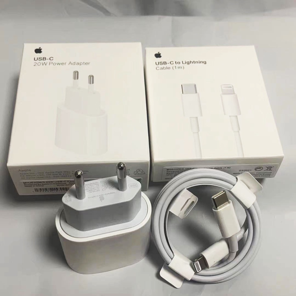 Adaptador De Energia Do Carregador 20w Ue Usb-C Iphone Original Apple Para 7 8plus x 11 12 xs 13 xr Mini Pro Max