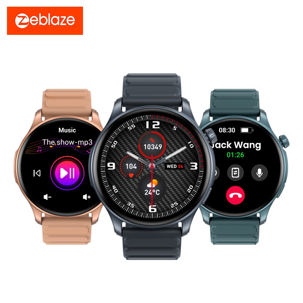 Zeblaze Btalk 3 Pro Smart Watch AMOLED Display Phone Bluetooth Hi-Fi Saúde e Fitness Rastreamento