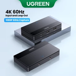 Placa De Captura De Vídeo Ugreen 4K60Hz USB C HDMI Para Transmissão Ao Vivo , Gravação Macbook Windows Linux Android