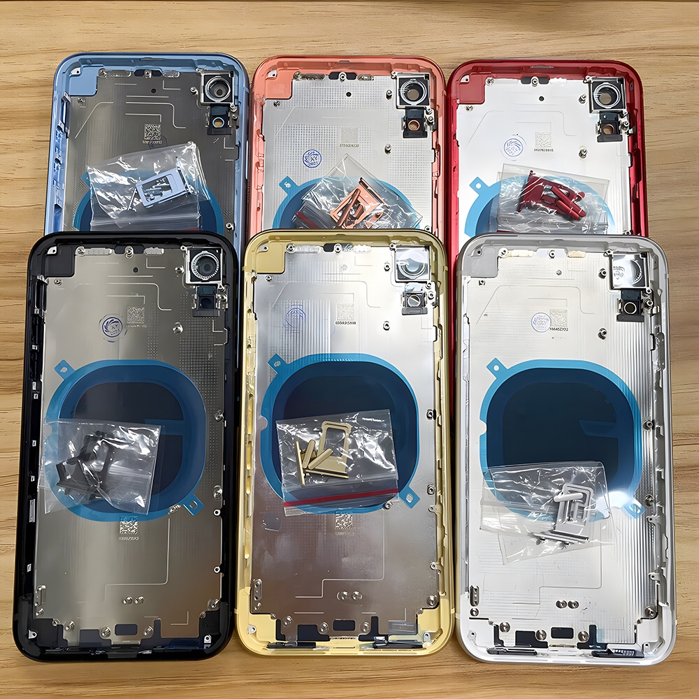 Conjunto De Carcaça Traseira Para XR 11 Com Tampa Da Bateria , Estrutura Do Chassi Médio + SIM Tray + Side Key Parts