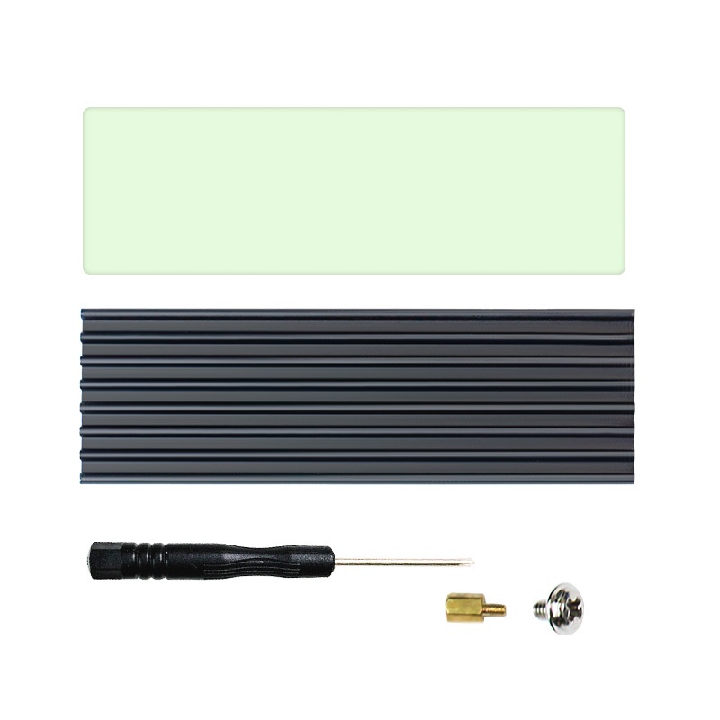 GUDGA m . 2 NVME NGFF SSD Placa De Dissipação De Calor Adesivos De Dissipador Para Disco Rígido 2280 De Alumínio
